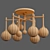Elegant Majorette Ceiling Light Flush 3D model small image 3
