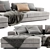 Modern Cassina Chaise Longue Sofa 3D model small image 2