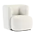 Cozy Nidou Bouclé Armchair 3D model small image 1