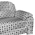 Luxury Black Leather 3-Seater Sofa 3D model small image 7