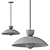 Aged Brass Pendant Light 3D model small image 2