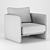 Stylish Miller Armchair by Domkapa 3D model small image 12