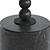 Black Marble Bead Drink Table 3D model small image 2