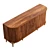 Luxury Marble-Top Tamboured Buffet 3D model small image 3