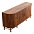 Luxury Marble-Top Tamboured Buffet 3D model small image 5