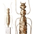 Golden Ant Statuettes Set 3D model small image 4