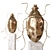 Golden Ant Statuettes Set 3D model small image 6