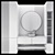 Modular Bathroom Storage Set 3D model small image 1