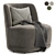 Barrel Swift Armchair, Prattsburgh Wide 3D model small image 1