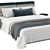 Luxury Tatlin Soft Bed Set 3D model small image 2