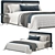 Luxury Tatlin Soft Bed Set 3D model small image 4