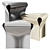 Martinelli Venezia Designer Stool 3D model small image 3