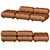 Modern Modular B&B Italia Sofa 3D model small image 2