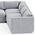 Podium Corner Sectional 5-Piece Set 3D model small image 1