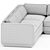 Podium Corner Sectional 5-Piece Set 3D model small image 2