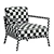 Chic Nube Carlton Armchair 3D model small image 6