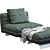 Modern Twiggy By Minotti Design 3D model small image 1