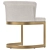 Luxury Bofinger Dining Chair 3D model small image 3
