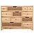 Rattan Wood Chest: Rose Grey 3D model small image 6