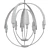 Elegant Double Cirque Chandelier 3D model small image 4
