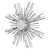Sunburst Antique Brass Sconce & Mount 3D model small image 1