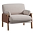 Sleek EJ 880 Armchair Design 3D model small image 3