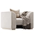 Luxury ZANABONI Masterpiece Armchair 3D model small image 1
