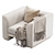 Luxury ZANABONI Masterpiece Armchair 3D model small image 4