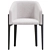 Modern Upholstered Fabric Armchair 3D model small image 1