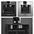 Modern Gaggenau Oven Trio 3D model small image 4