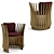 Luxury Visionnaire Outdoor Dining Set 3D model small image 5