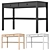 IKEA HEMNES Writing Desk, 2 Drawers 3D model small image 1