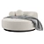 Eichholtz Björn Round Sofa & Cushions 3D model small image 1