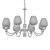 Modern Windsor Ceiling Light 3D model small image 2