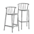 Resol Designer Modern 3D Stool 3D model small image 2