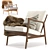 Retro Stefan Armchair Scandinavia 60s 3D model small image 2