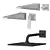European Design Faucet Set 3D model small image 6