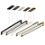 Futuristic Industrial LED Linear Pendant 3D model small image 5