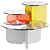  Glass Round Coffee Table "La Isla 3D model small image 1