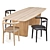 Baxter Dining Set: Nairobi & Himba 3D model small image 1