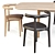 Baxter Dining Set: Nairobi & Himba 3D model small image 3