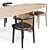 Baxter Dining Set: Nairobi & Himba 3D model small image 4