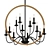 Luxury Modern Farmhouse Chandelier 3D model small image 1
