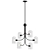  Kalco Cupola Matte Black Chandelier 3D model small image 1