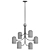  Kalco Cupola Matte Black Chandelier 3D model small image 2