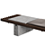 Luxury Outdoor Coffee Table, Customizable 3D model small image 2