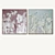 Dual Square Plaster Photo Frames 3D model small image 3