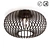 Vintage Metal Ceiling Light, Nahele 3D model small image 1