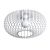 Vintage Metal Ceiling Light, Nahele 3D model small image 2