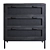 Black Cane Clothing Chest (Furniture) 3D model small image 3